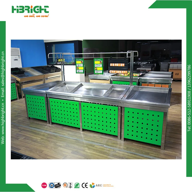 Supermarket Shelf Display Vegetable And Fruit Rack Series Cold Rolled