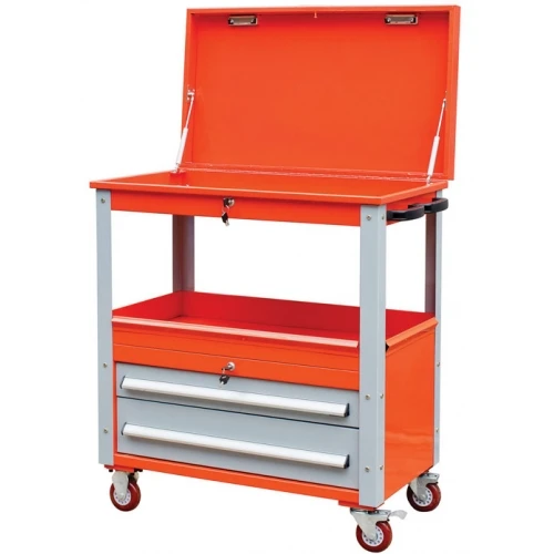 multifunction heavy duty two drawers tool cart tool cabinet