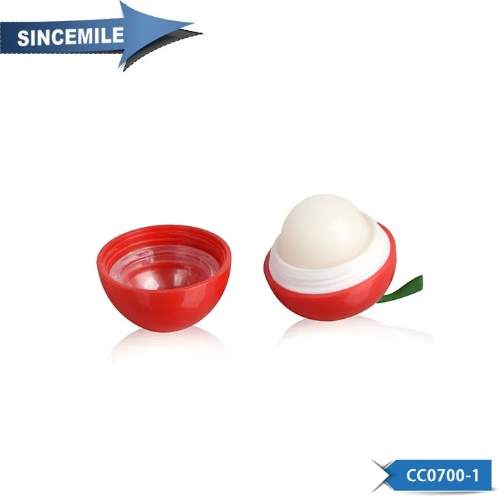 アップルシェイプリップバームかわいいリップバームはあなた自身のブランドの化粧品を作ります Buy アップル形状リップ クリームを作るあなた自身のブランド かわいい形状リップバームであなたのロゴ アップルリップクリームカスタマイズ色とあなたのロゴステッカー