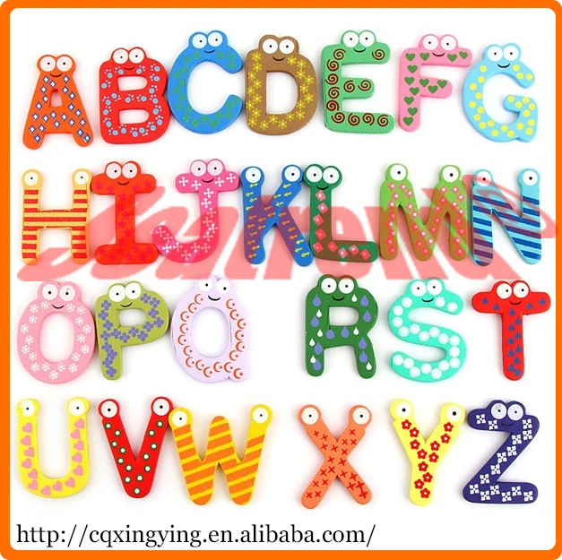 Magnetic Letters Alphabetic Fridge Magnets Full Alphabet A-Z UpperCase 3cm Large 