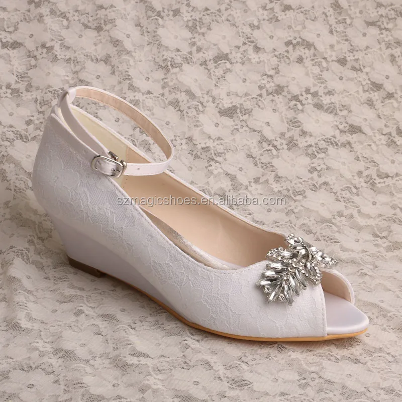 white wedge heels wedding