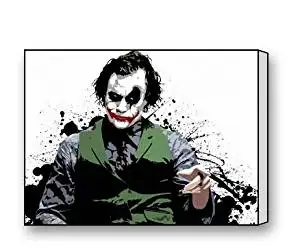 Joker The Dark Knight Rises Canvas Prints for Modern Wall Art for Home Decoration 16 X 12 Inch