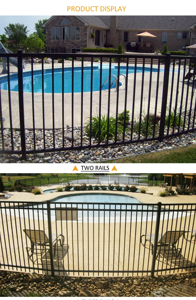 flat top steel fence 05