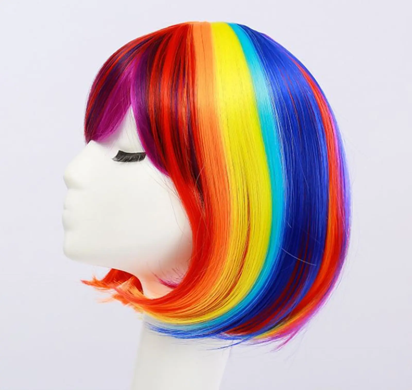 colorful wig costume