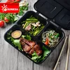 Disposable plastic take-out food container compartment