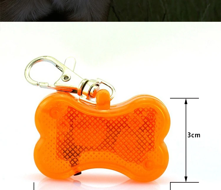 Hot Sale Led Light Pet Pendant Bone Shape Dog Tag Fashion Dog Tag Led Light With Dog Id