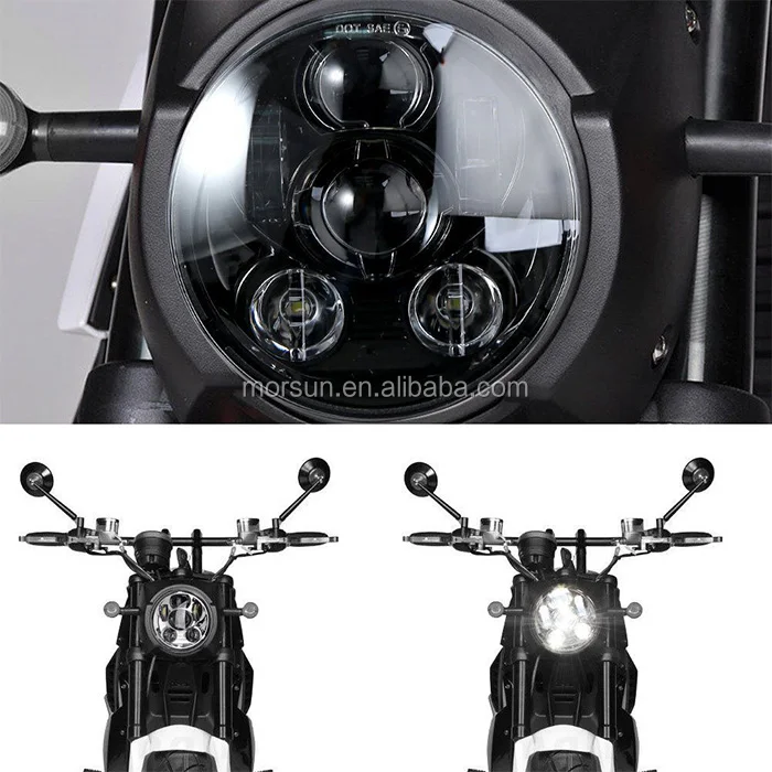 5 3/4 Inch Round Led Headlight 5.75" Led Motorcycle Projector