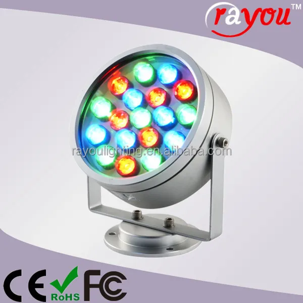 Rgb changement de couleur led lumière de noël, Solaire extérieure projecteur de lumière, Projecteur