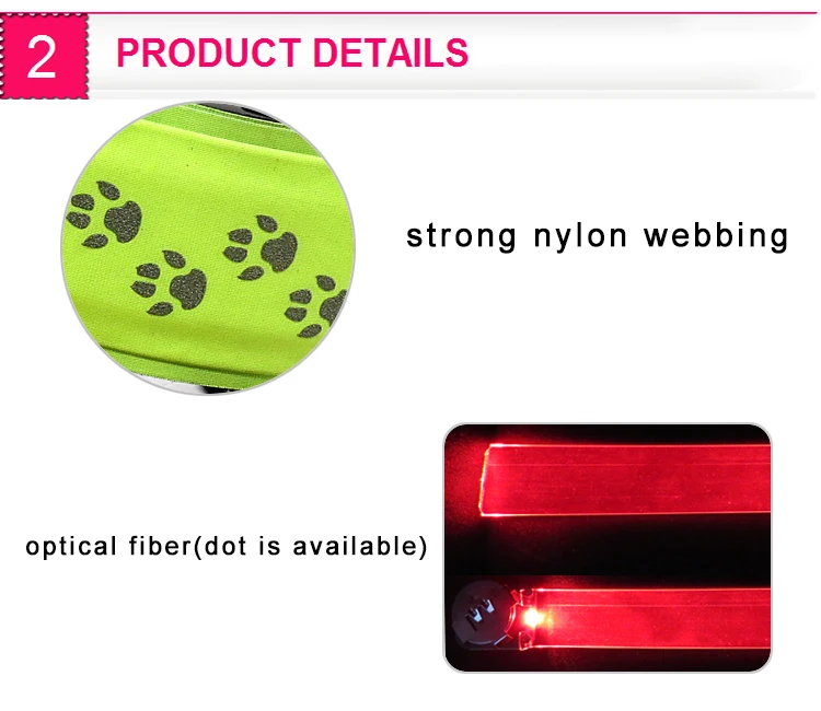 Removeable  Led Dog Collar Cover  Small Light Attach to Dog Collar Get Visibility Useful Pet Accessory