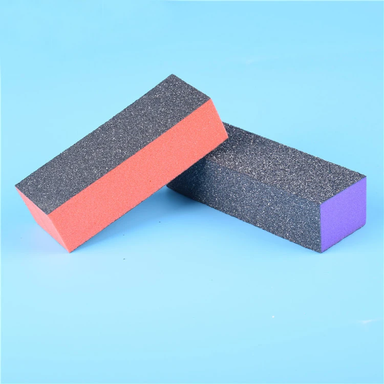 Wholesale Two Color Three Way Blue Orange Purple Buffer Block Eco Friendly Mini Disposable Nail Buffer Block Professional.jpg