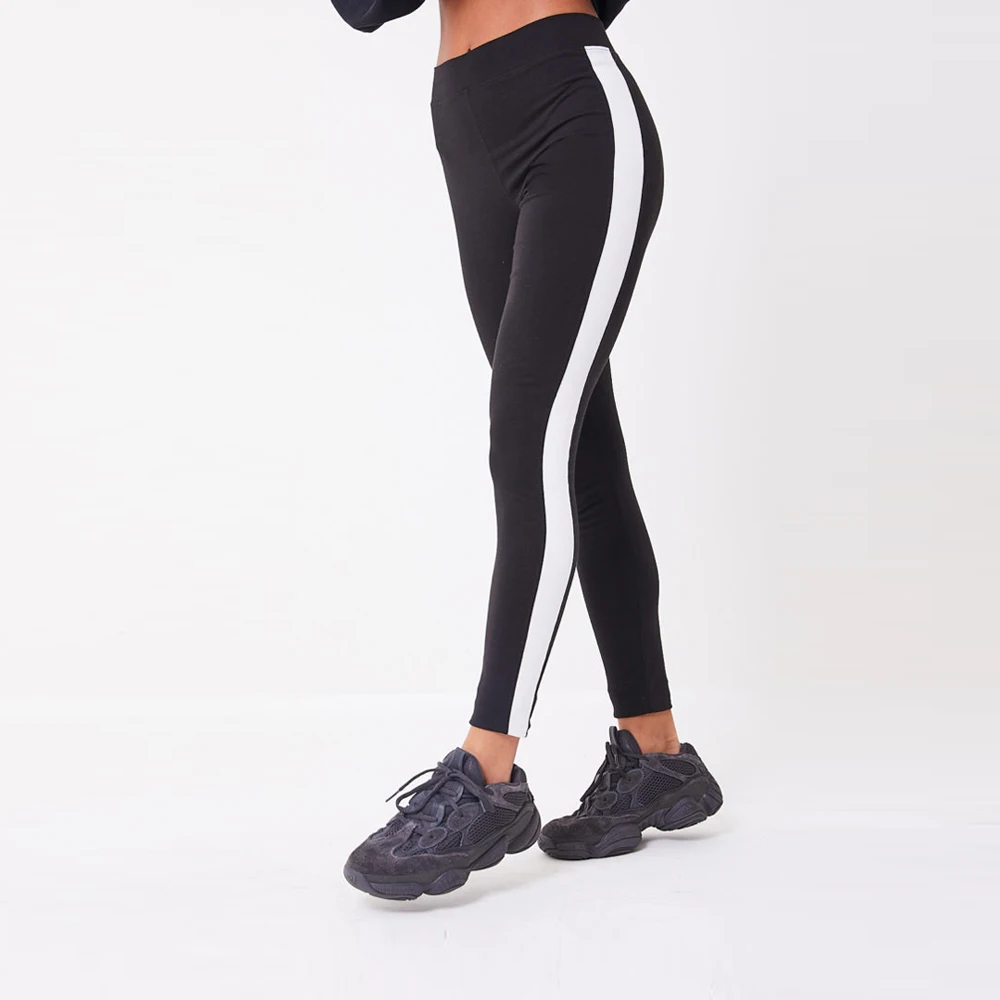 跑步穿装 legging 女士条纹 legging