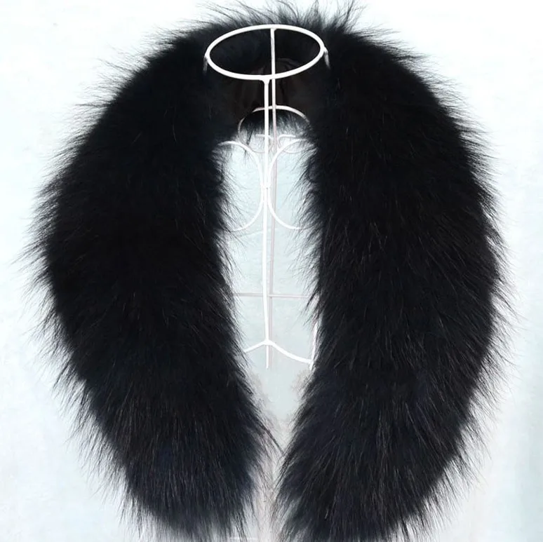 Detachable Raccoon Fur Leather Jacket Fur Collar - Buy Detachable Fur ...
