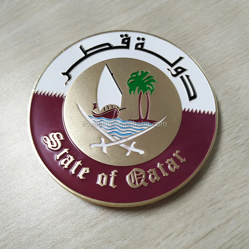 Bán Buôn Custom Logo Thiết Kế Xe Phù Hiệu Biểu Tượng Qatar Quốc ...