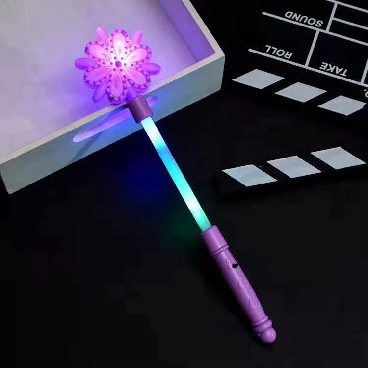 Light Up Flashing Princess Wand LED Fairy Magic Wand Moon Star Butterfly Sticks 