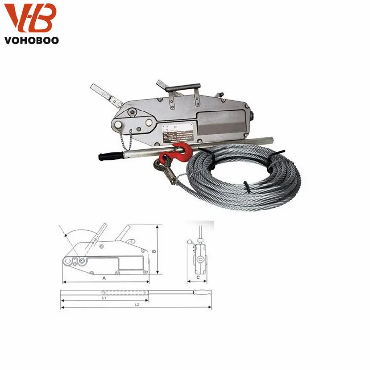 Manual Lever Winch 1.6t With Ce Wire Rope Cable Tirfor Buy Manual