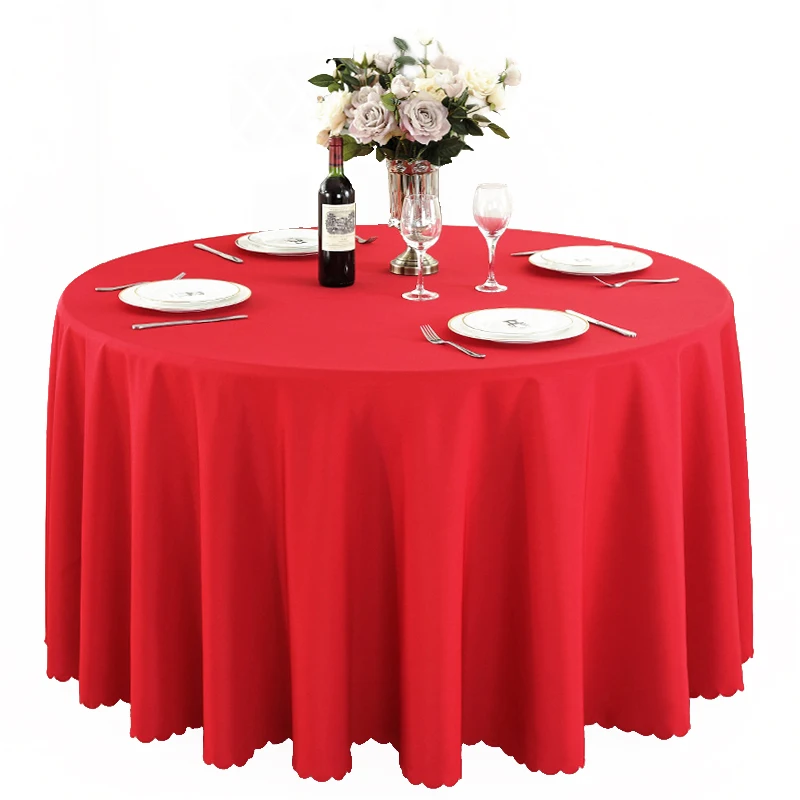 Wedding Table Cloth Elegant White 100% Polyester 10 Waterproof Handmade ...