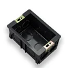 High Quality Wall Switch mount box PVC socket wall box 118 small size electrical junction box caja de derivacion black color