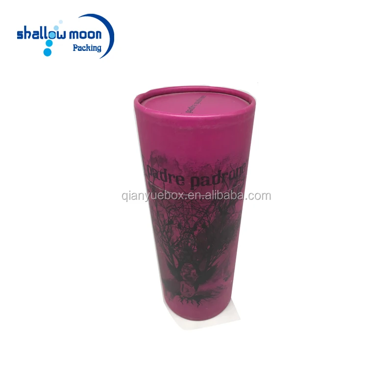 Round Kraft Postal Mailing Packaging Paper Tube With Plastic Caps