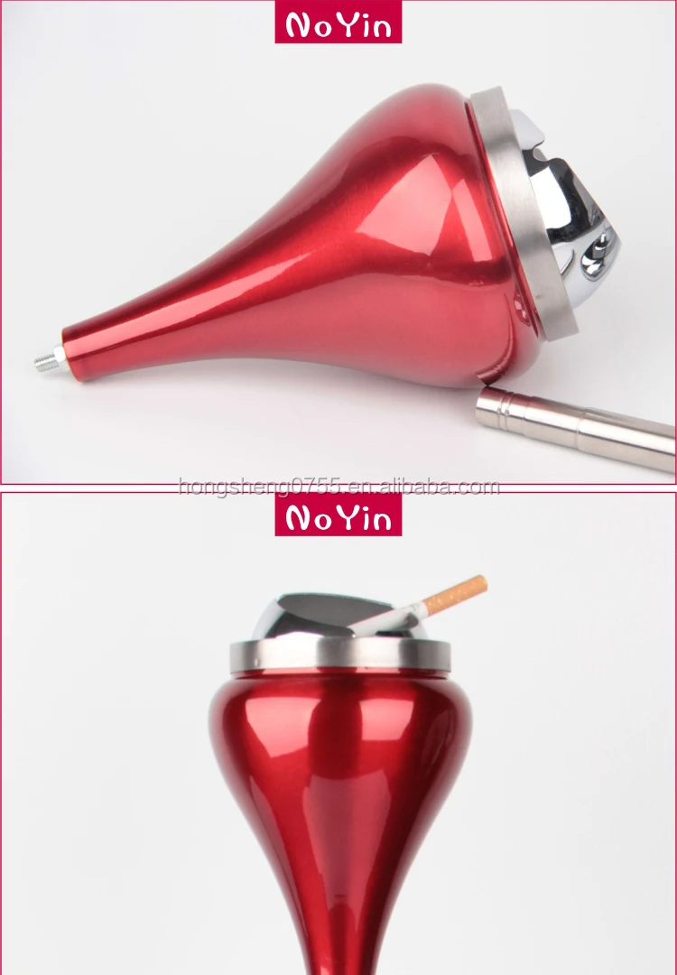 High Grade Standing Ashtray In Red Color/stand Up Ashtray Buy Indoor