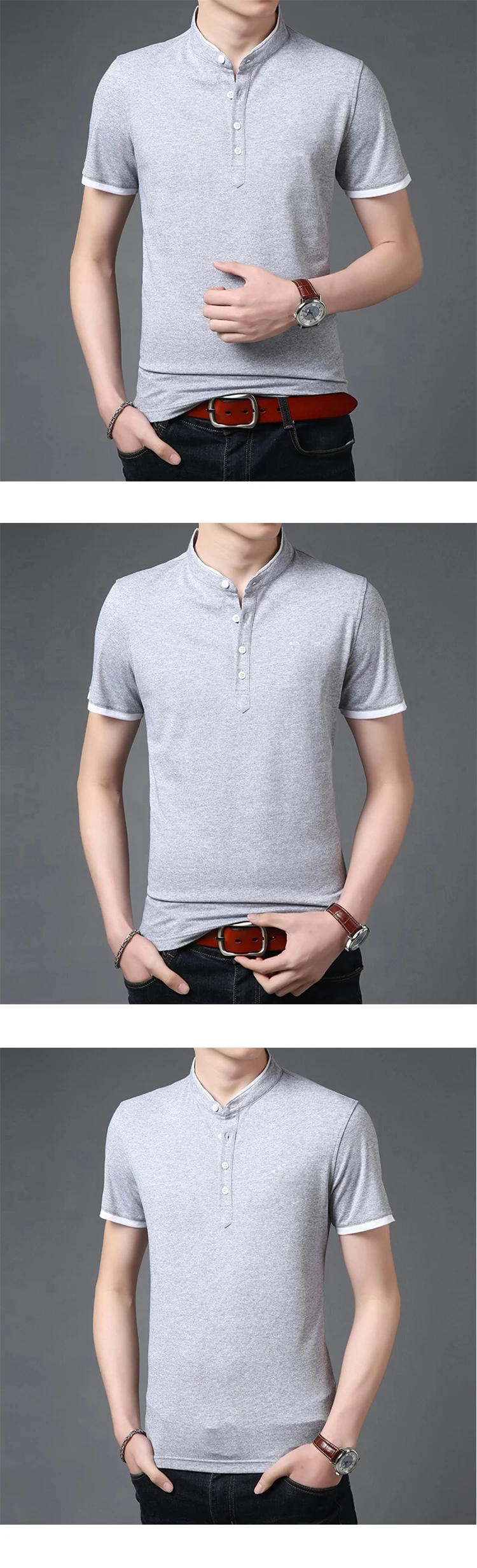 men's polo shirts with stiff collar uk