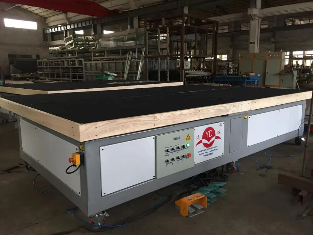 Manual Glass Cutting And Breaking Table With Air Float And Tilting