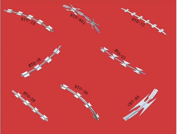 Bto 22 /bto 28 Razor Concertina Razor Wire/hot Dipped Galvanized Bto 22