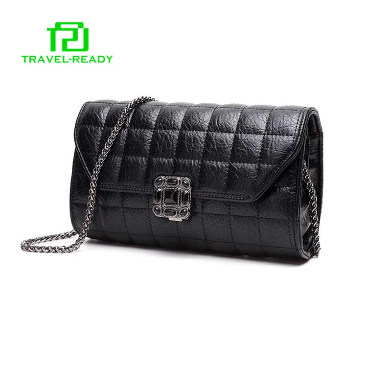 Black Fashion Womens Bag Small Chain Leather Lady Shoulder Bag - Buy