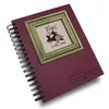 Korean notebook 100 sheets free sample a4 size notebook red wine book