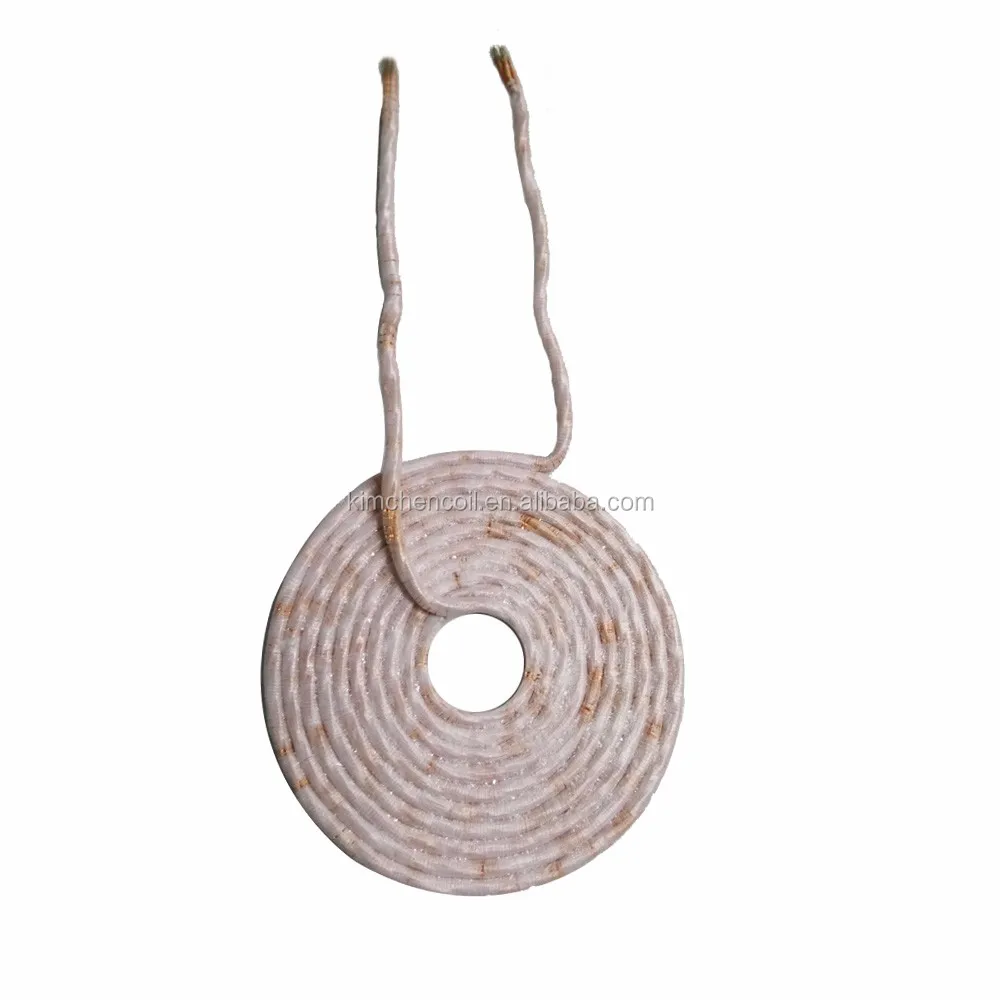 1000W flat Induction Heating pancake coil with OD 65mm