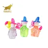 Touchable bubbles water in fruit shape necklace bubble bottle with whistle