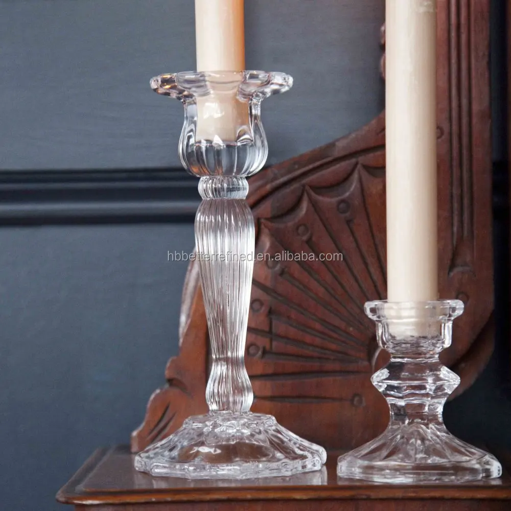Clear Vintage Glass Candlestick Buy Clear Vintage Glass Candlestick