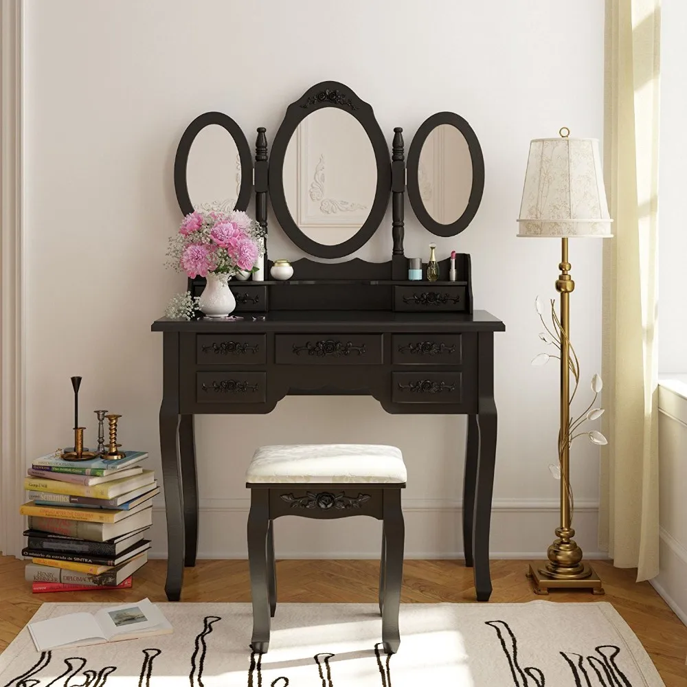 Narrow Modern Mirror Bedside Black Glass Dressing Table Buy Black Glass Dressing Table