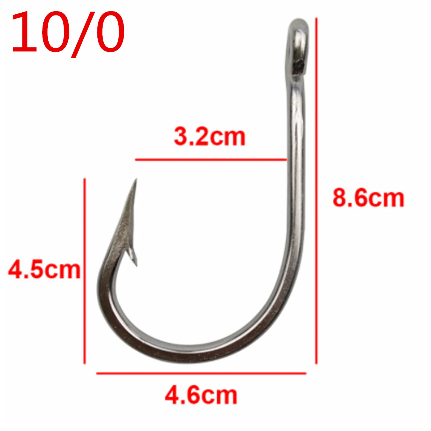 2 Arms Strong Steel Wire Shark Rigs 7691 Stainless Steel Fishing Hooks ...