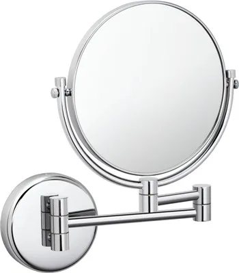 Wall Mounted Magnified Br Makeup Mirror Cosmetic In Chrome Wall Mounted Magnified Br Makeup Mirror Cosmetic In Chrome