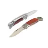 Rose small gift pocket carved practical portable folding wooden handle knife