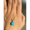 blue sleeping beauty turquoise stone pendant for sexy women crystal pendant