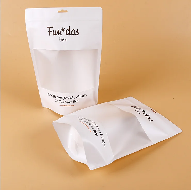 Download New Design Custom Matte Plastic Stand Up Zip Lock Bag With ... Yellowimages Mockups