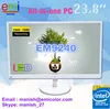 23.8 inch LED 1080P All In One PC,J2900 CPU desktop computer