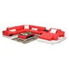 Home furniture lazy boy corner sofa with table, reclining leather sofa bed