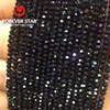 Wholesale Natural Black Spinel Faceted Beads Round Beads Rondelle Beads