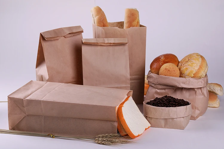 China Manufacturer Custom Disposable Kraft Bread Paper Bag - Buy Bread