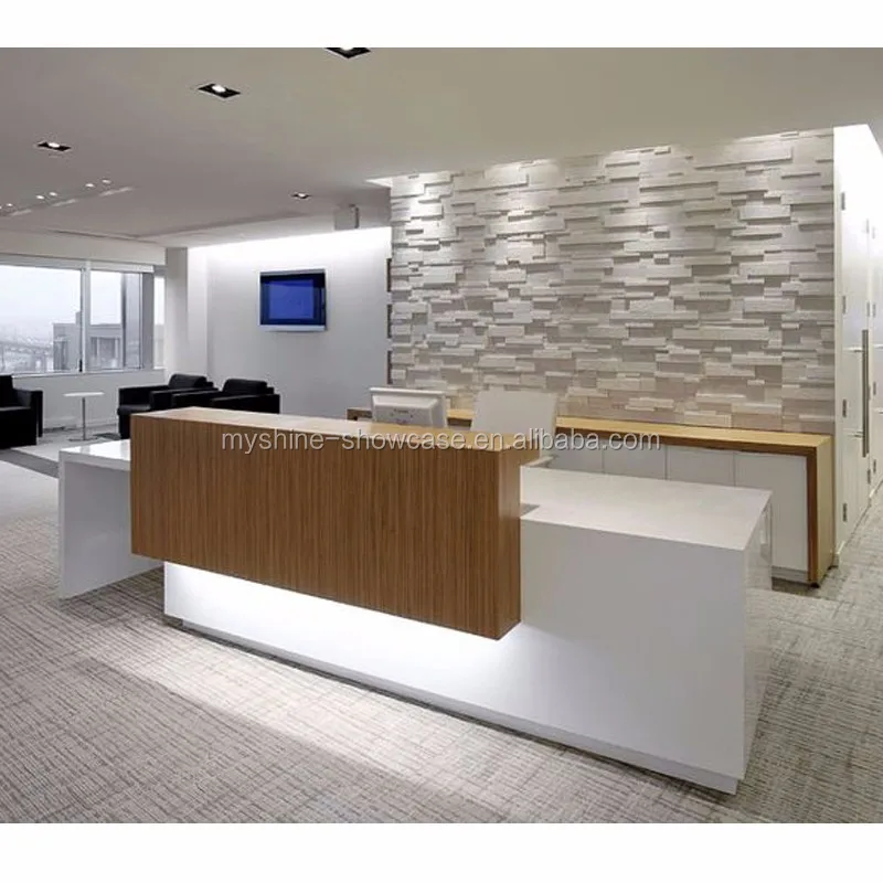 Classic Chic Style Wooden Reception Desk For Hotel Office Buy