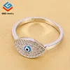 New hot selling products popular in usa zircon stone sterling silver eye ring