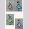 Color changing Solar wind light solar wind spinner solar gem hanging light SO6181B