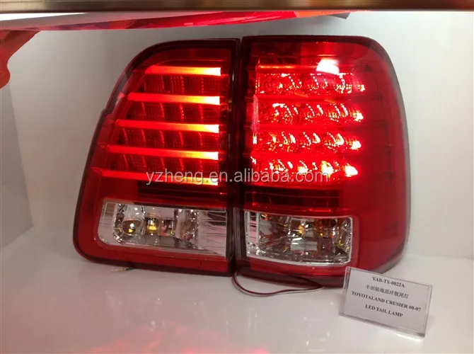 VLAND factory car taillamp for LAND CRUISER 2000-2007 LED tail lights plug and play for FJ100 LED taillights