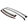 Car door Windows visor in double color (silver and black)