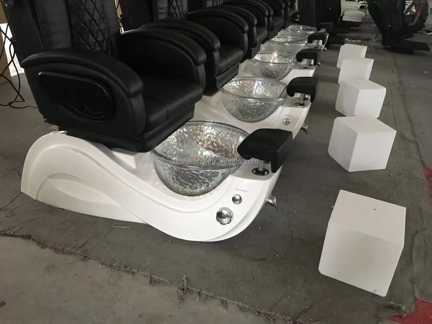 Luxury Manicure Pedicure Chair For Nail Salon / Used Spa Barber