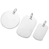 Printable blank necklace metal sterling silver dog tags