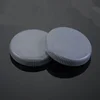 plastic oblate white round cap