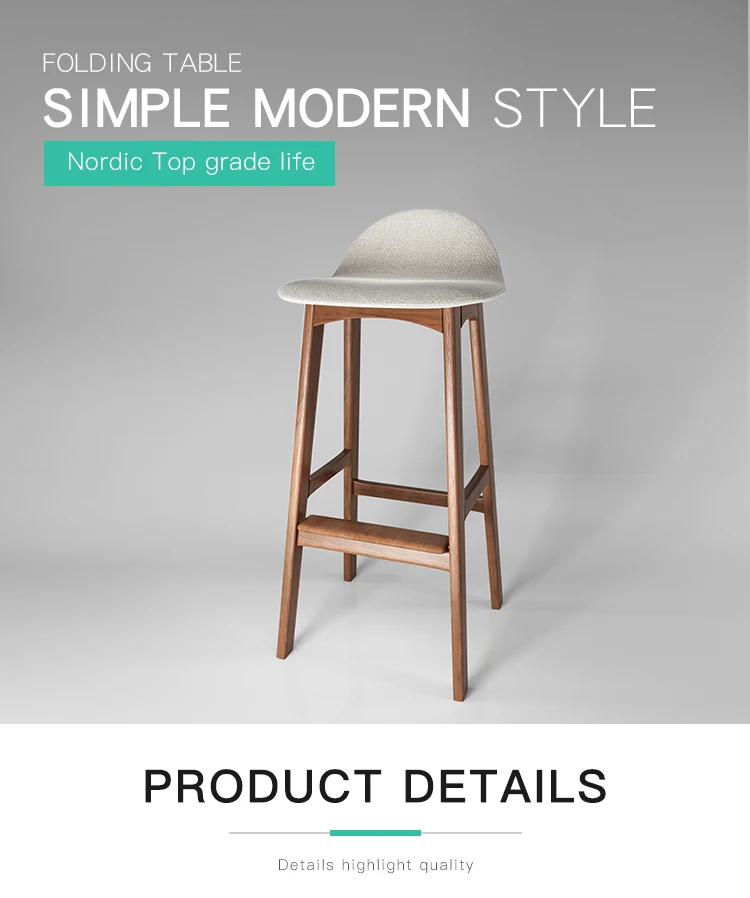 Majalis Home Furniture Soft Seat Cushion Bar Counter Wood Modern Bar